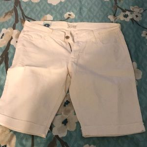 White shorts by old navy.